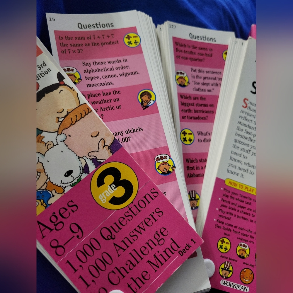 Brain Quest Ages 8-9 3rd Grade 1000 questions and answers to challenge the mind